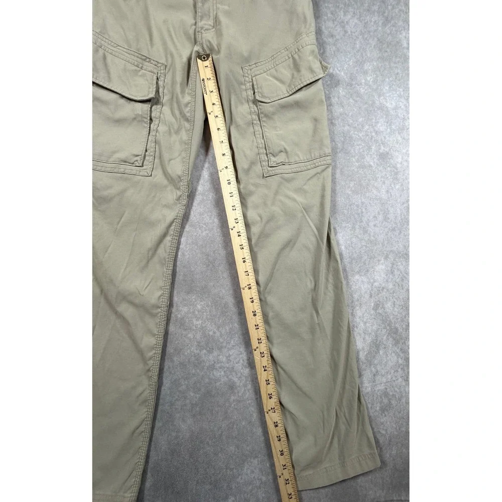 Duluth Mens 30x34 Cargo Pants Dry On The Fly Tan Nylon Stretch Slim Fit Hiking